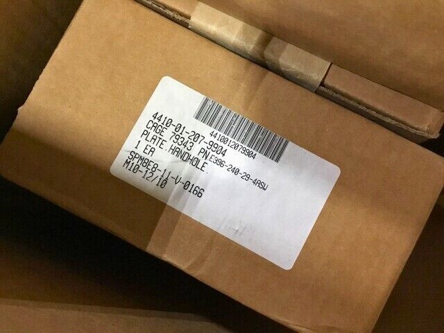SCIENCE APPLICATIONS E996240294ASW HANDHOLE PLATE E-996-240 4410-01-207-9904