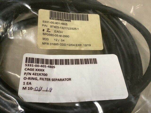 GENUINE 13217E9325-1 CECOM LR CENTER RUBBER O-RING NSN 5331-00-401-4805