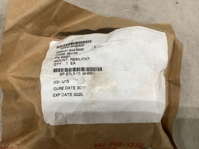 MRAP-COUGAR TECH 60021 1000731 Radiator MOUNT RESILIENT 5340-01-543-6829