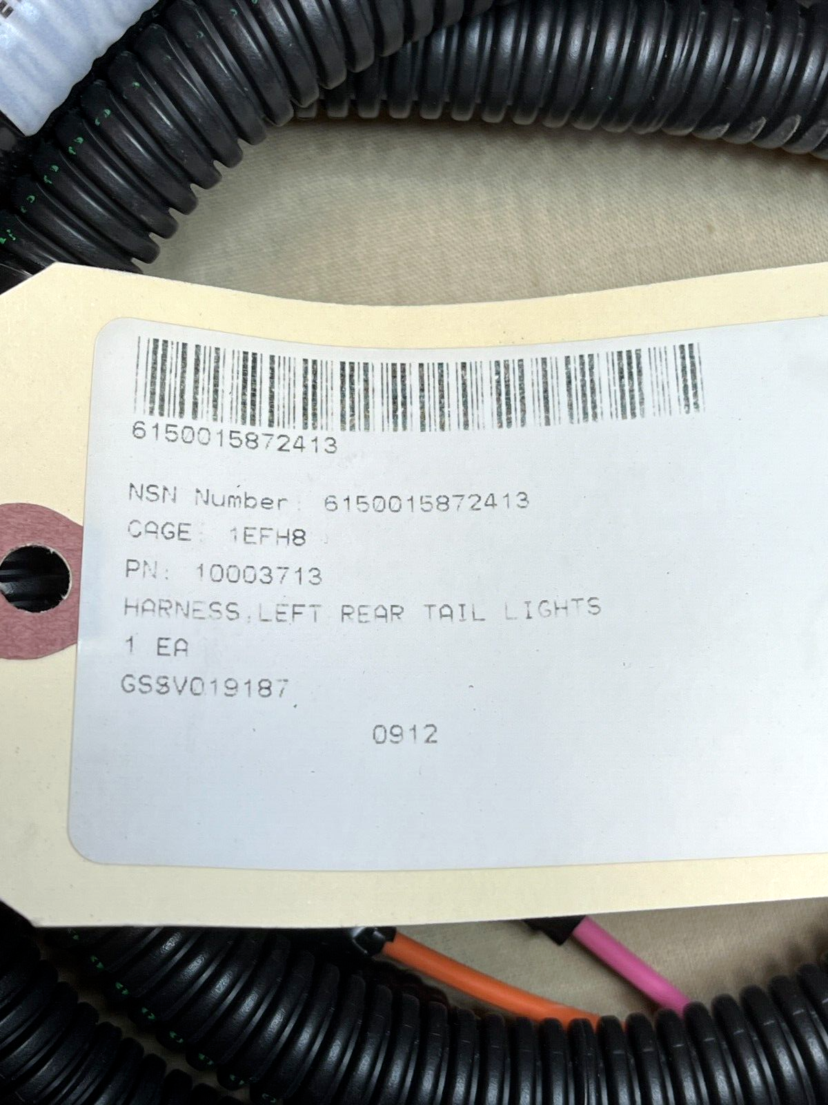 BUFFALO A2 MPCV CAT (MRAP) 10003713 BRANCHED WIRING HARNESS 6150-01-587-2413