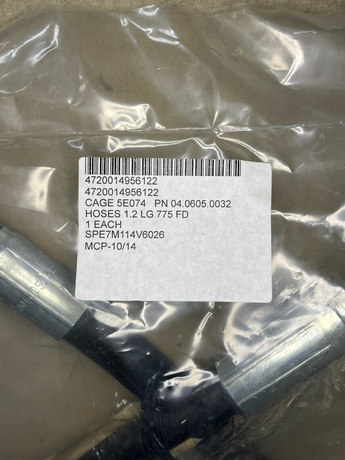 LRTF TX51-19M PARKER 471TC-8 4250PSI HOSES 1.2LG 775 FD12 F4512 4720-01-495-6122