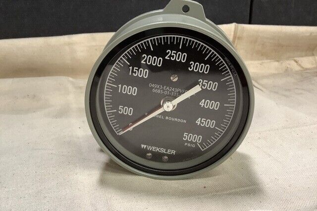 Weksler EA243PVF-RBBX 4-1/2" Dial Indicating Pressure Gage 6685-01-335-5774