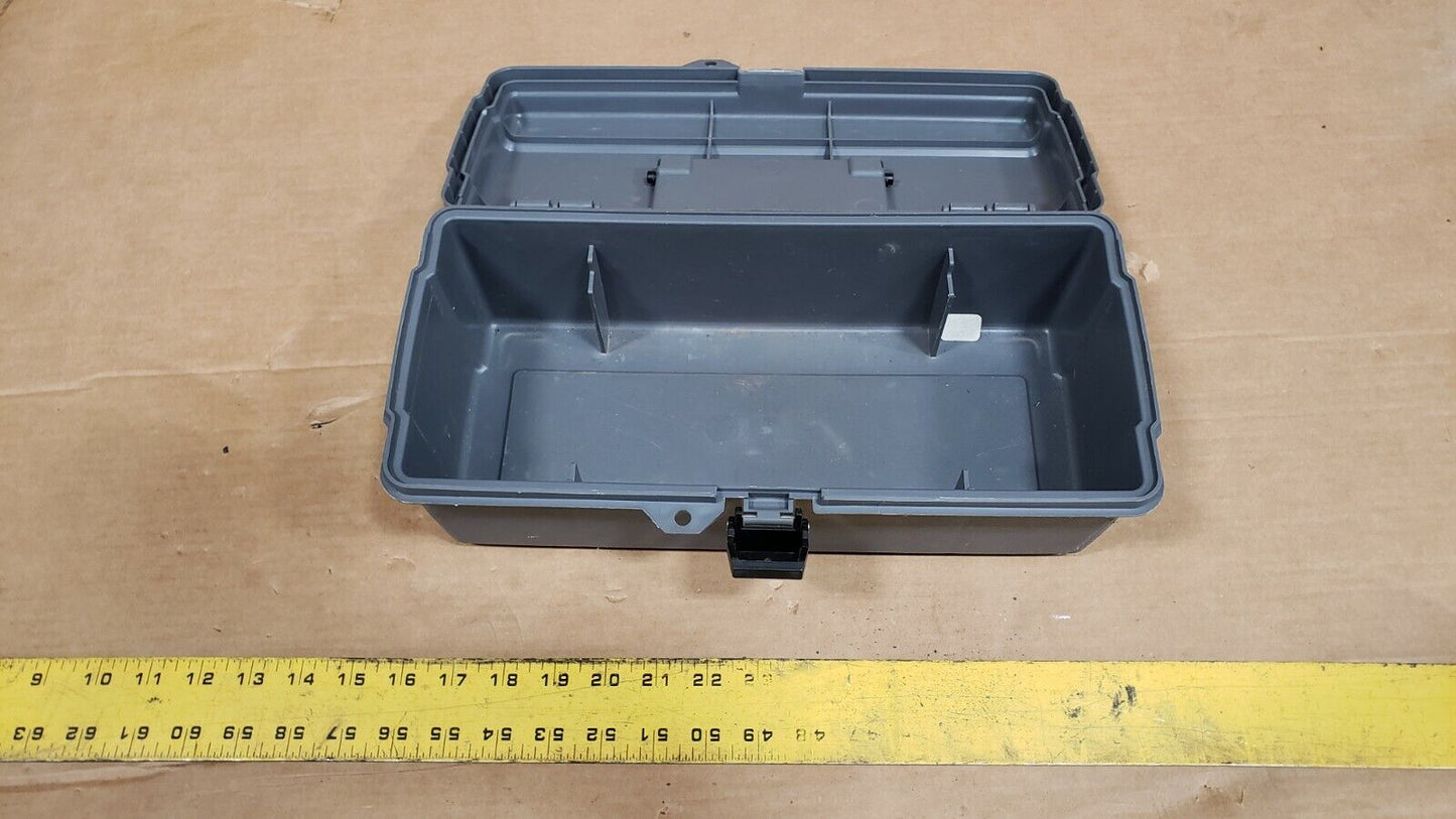 Small Gray plastic tool box chest (Locking)