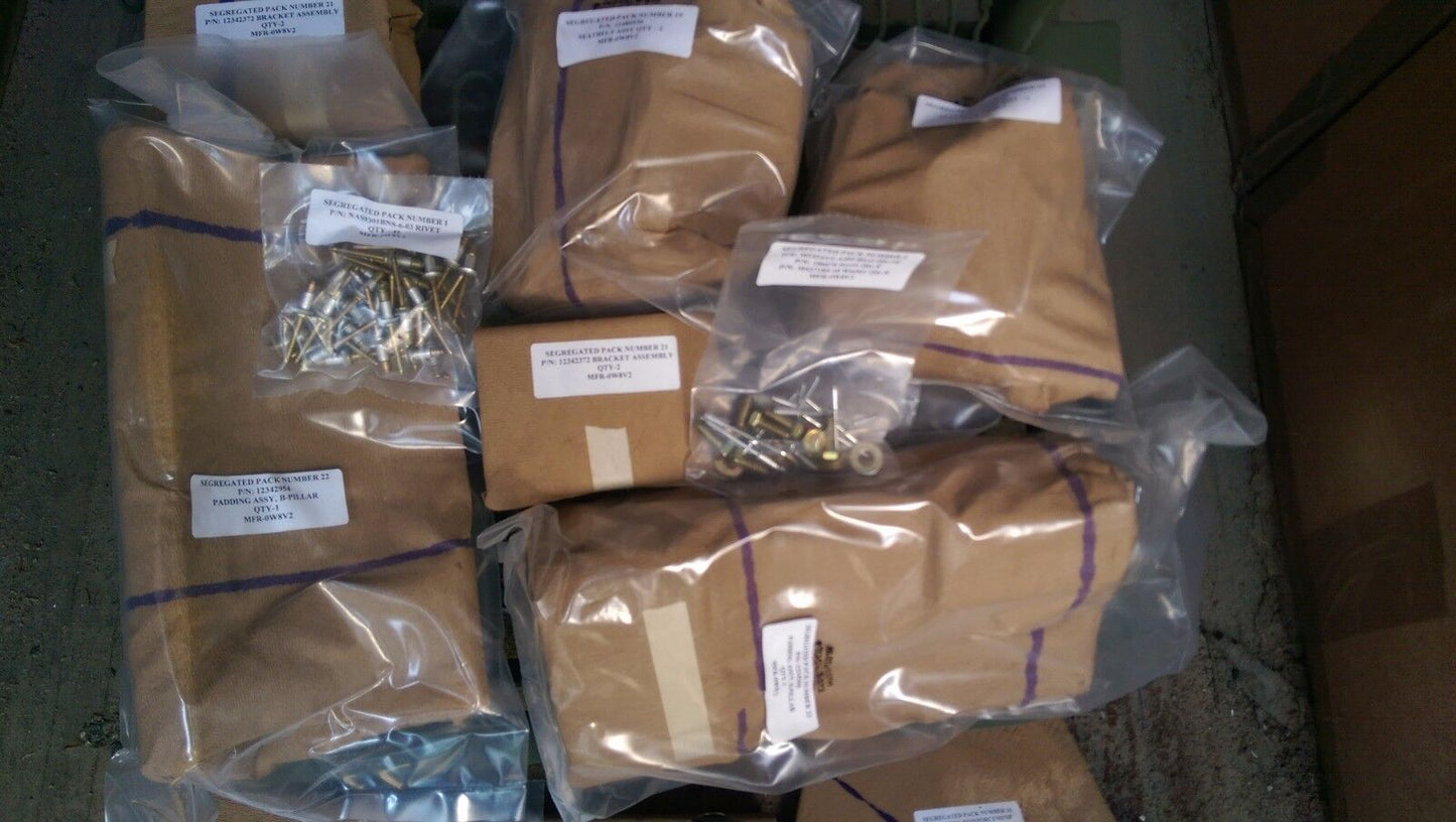 HMMWV M998 Humvee 3 POINT SEAT PARTS KIT 57K0202