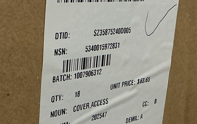 Access Cover 6039786 NSN 5340-01-597-2831 - photo 4