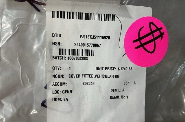 Fitted Cover 3822678 NSN 2540-01-577-0067 - photo 5