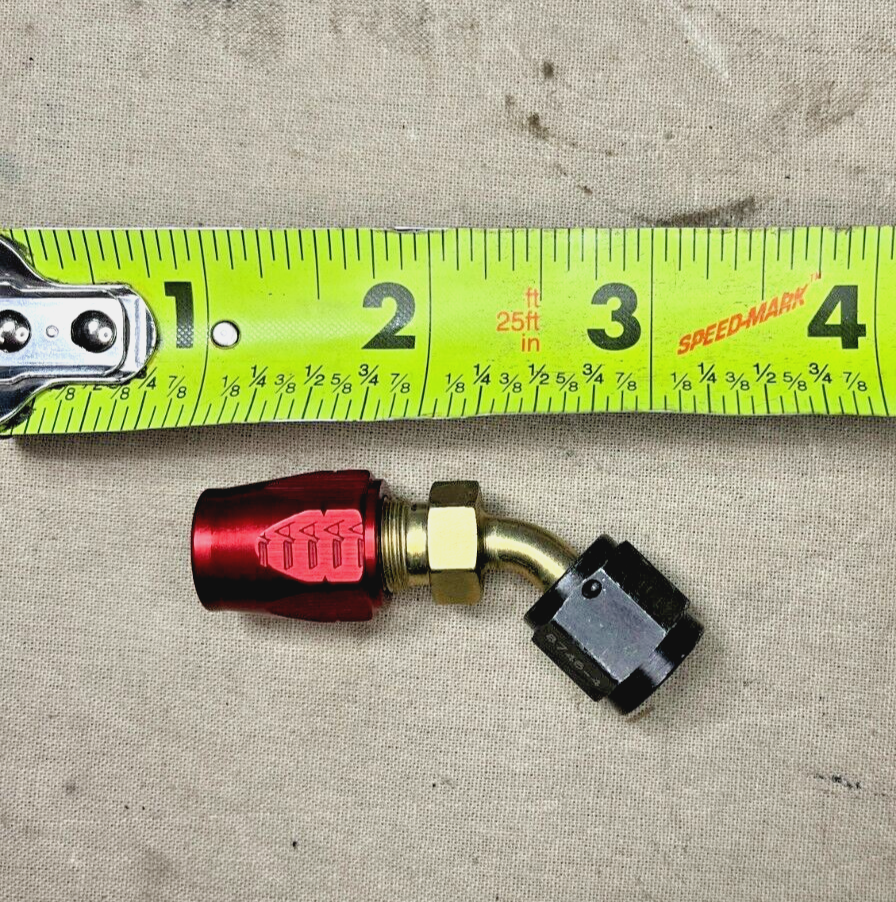 USGI MILITARY TUBE TO HOSE ELBOW MIL-F-83798 136-1045-4 678-4 4730-00-709-3887