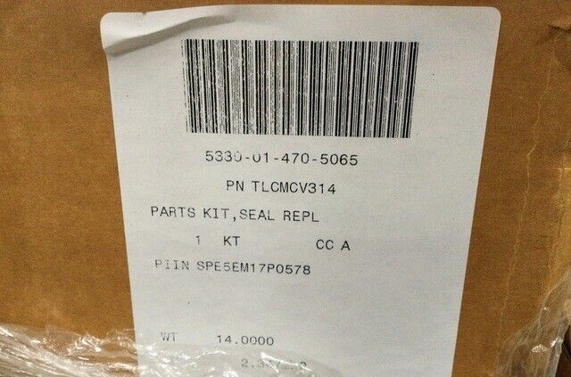 PATTONAIR TLCMCV314 BCMCV314 SEAL REPLACEMENT PARTS KIT 5330-01-470-5065