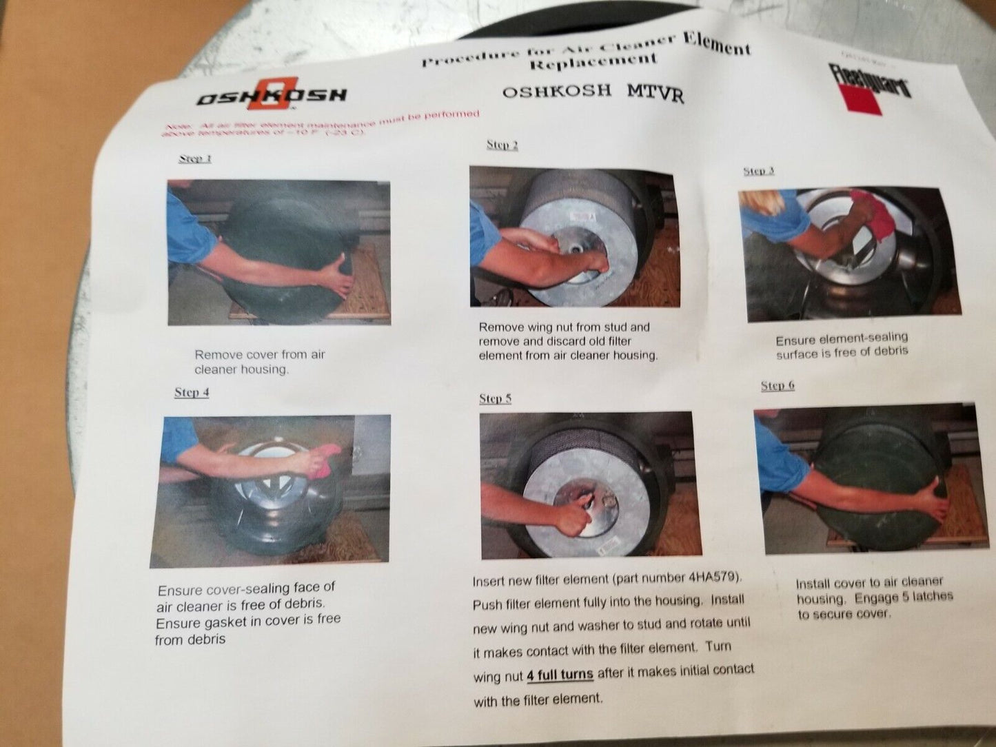 MTVR MK23 Air Filter 2530-01-495-2203 7 Ton Air Filter New Heavy Duty Military