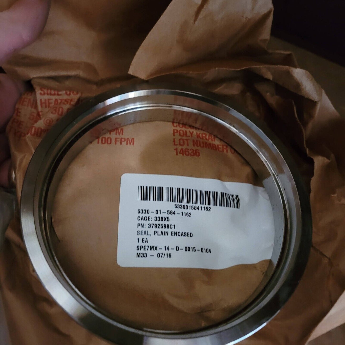 GENUINE MRAP - MAXXPRO DASH NAVISTAR PLAIN ENCASED SEAL SEAL 3792598C1 69084-043