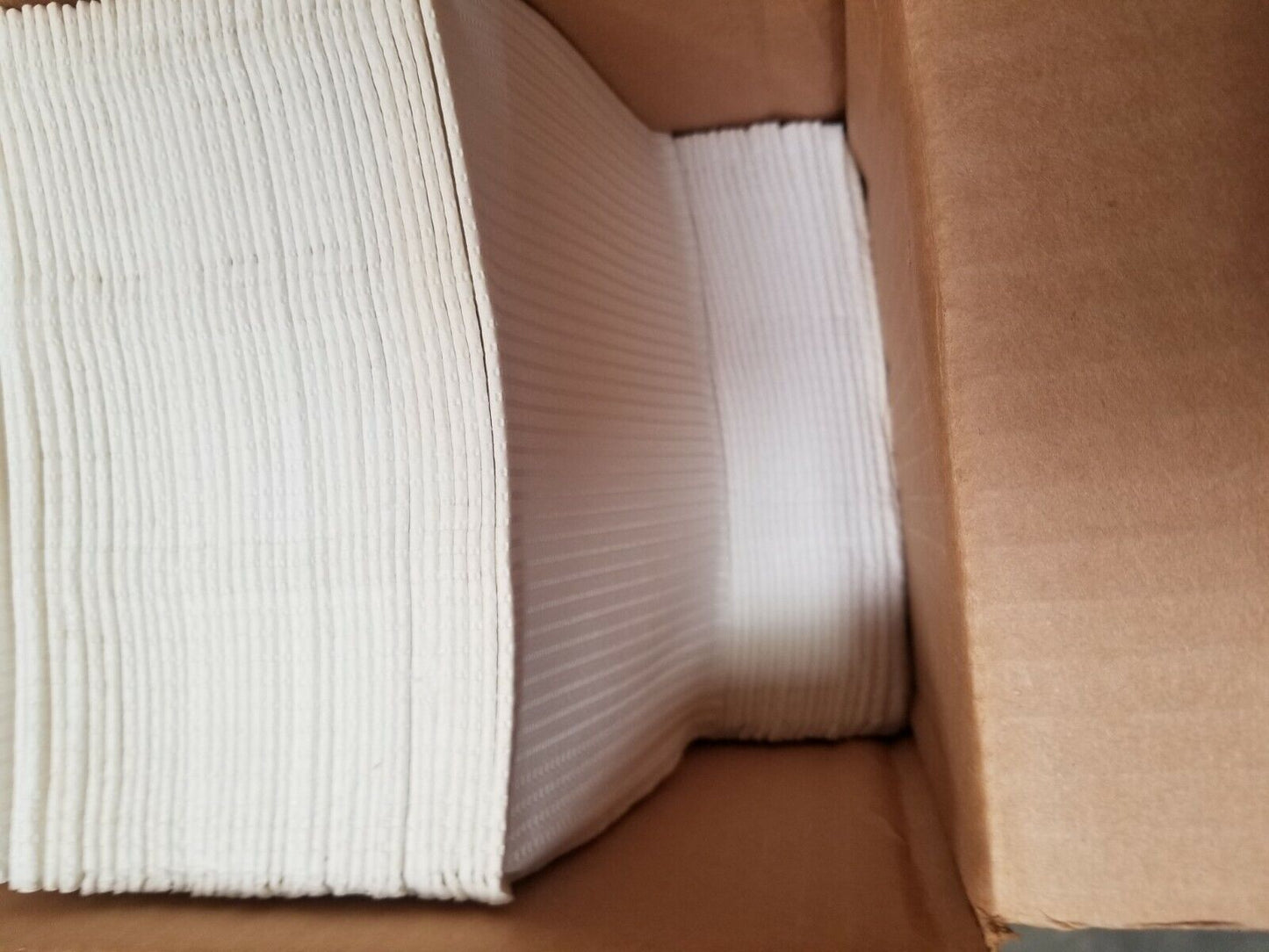 Military Grade Dental Paper Towel, 3-Ply Paper, Poly, 19" x 13", White 500