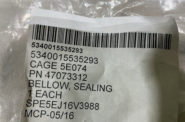 Sealing Bellow 47073312 NSN 5340-01-553-5293 - photo 7