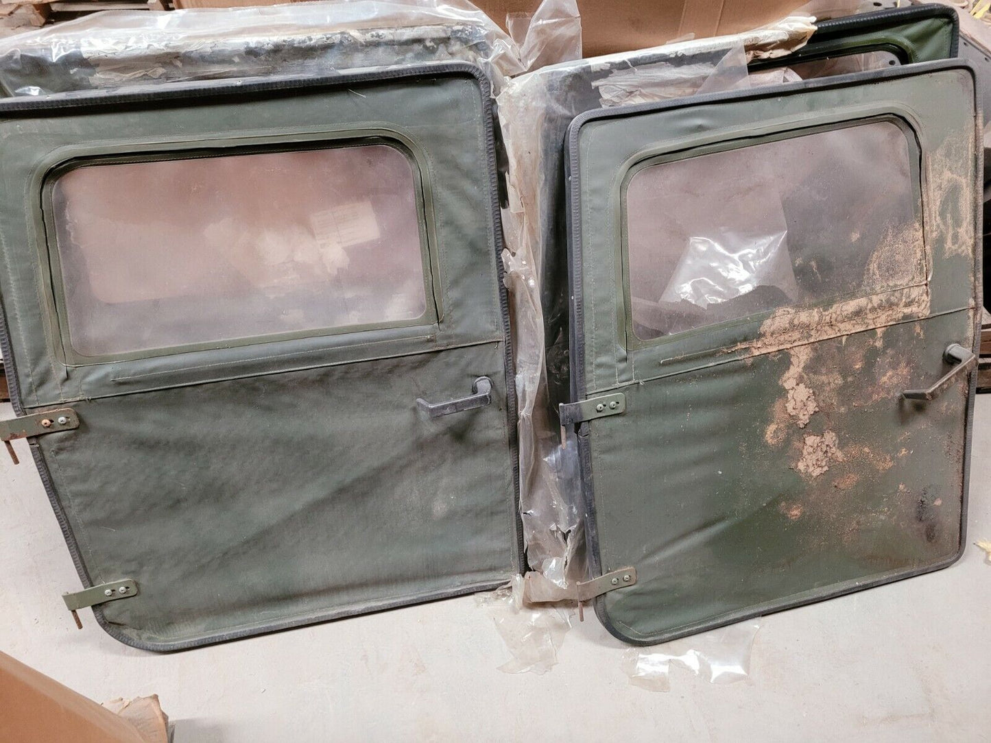 (6) Humvee M998 HMMWV Soft Top Door Lot of 6 Front LH AND RH M1114 Hummer