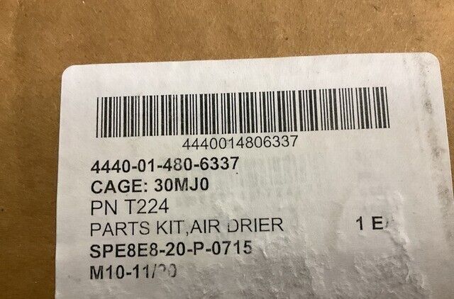 SKF T224 AIR DRYER DESICCANT CARTRIDGE-TURBO HC HD 2000 216185 4440-01-480-6337