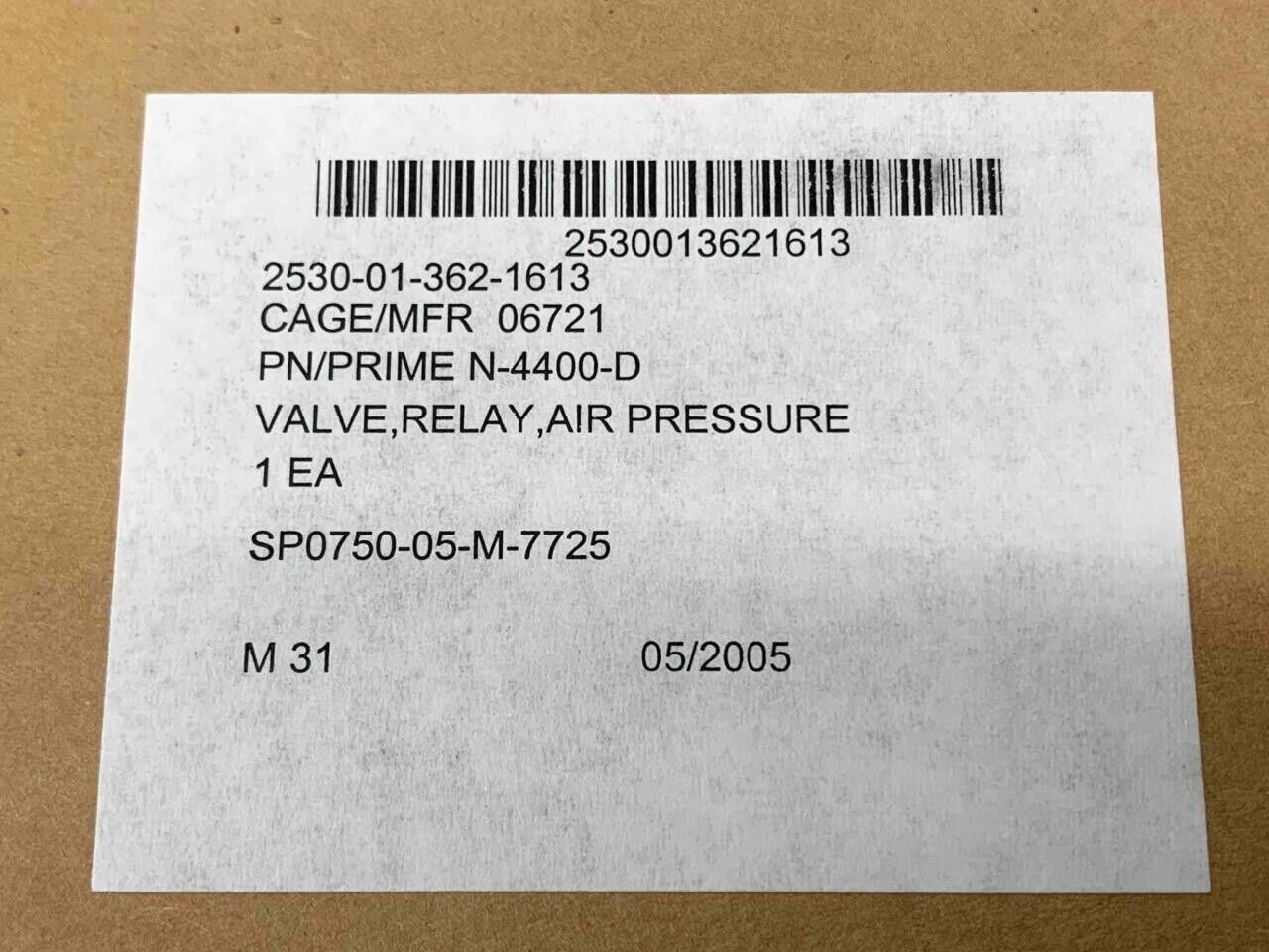 MIDLAND N-4400-D 1730060 AIR BRAKE DASH MANIFOLD VALVE TRUCK 2530-01-362-1613