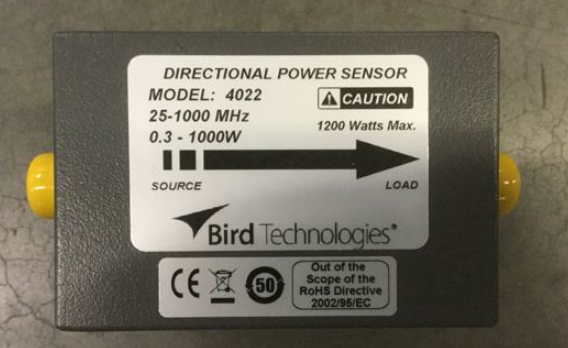 Bird Electronic 4022 Sensors W/RF POWER METER P/N TRUCK TRACTOR LINE HAUL