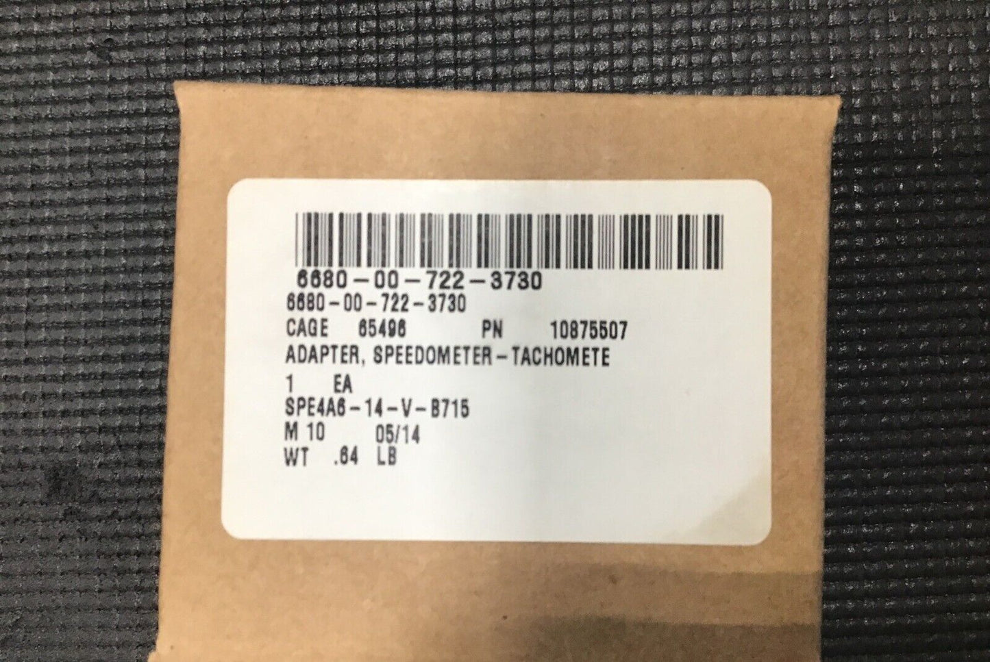 USGI MILITARY TACOM, MODELS 10875507 SPEEDOMETER DRIVE ADAPTER 6680-00-722-3730