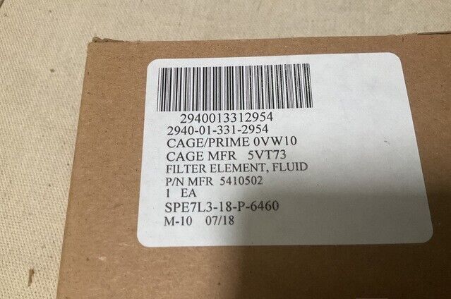 FARYMANN WATER PURIFIER MDL 3000-D FLUID FILTER ELEMENT 5410502 2940-01-331-2954