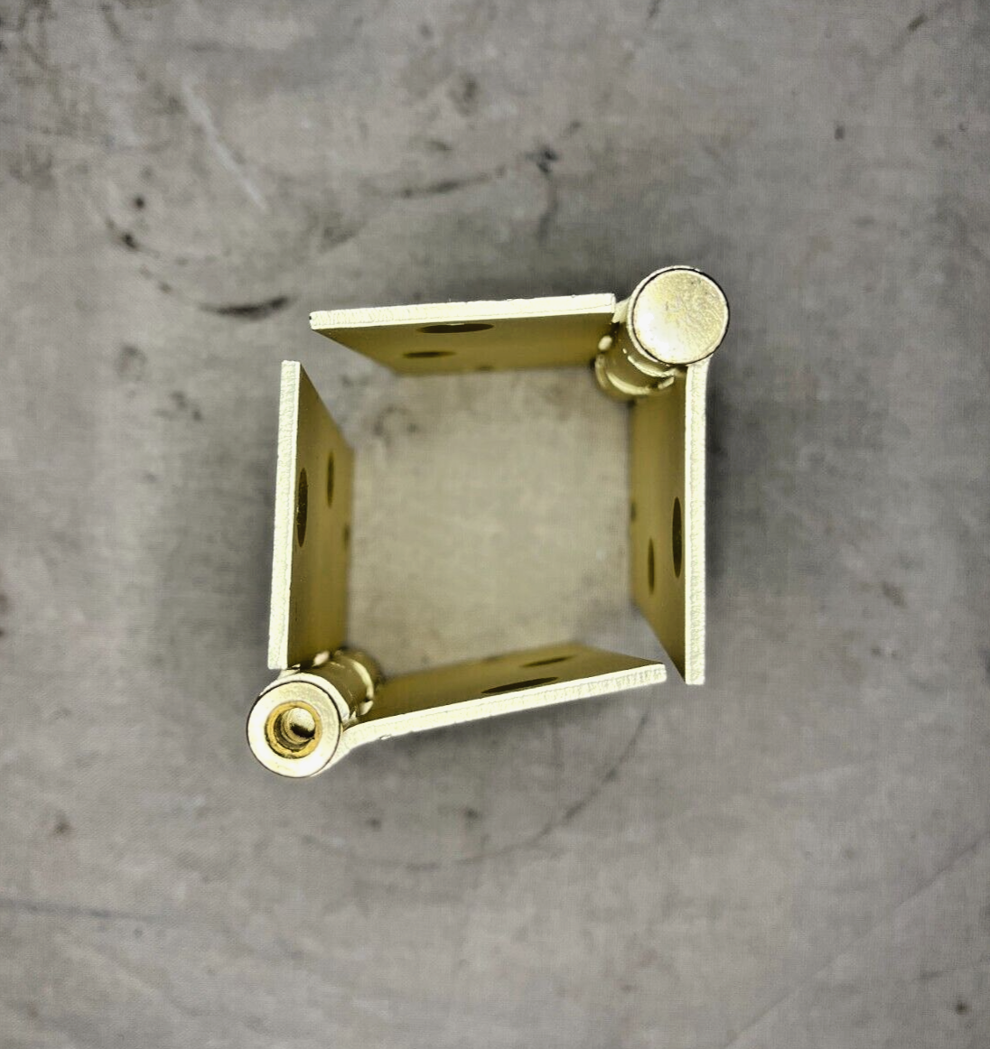 LIGHT DUTY ULTRA 3" X 3" BRASS PLATED SQUARE BUTT HINGE - PAIR 5340-00-664-1328