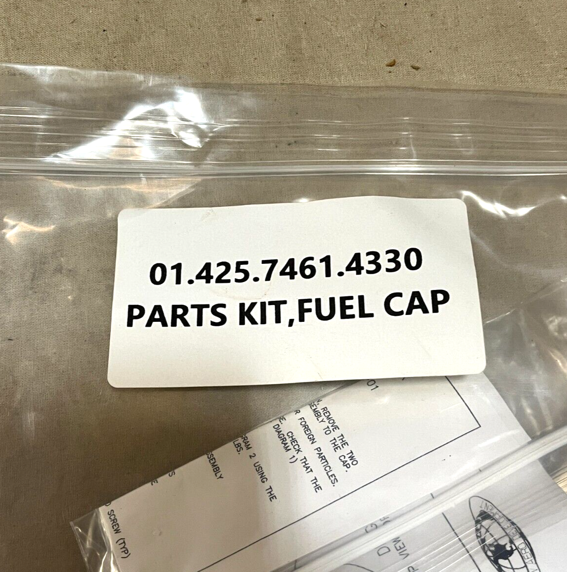 M1 ABRAMS SHAW DEVELOPMENT 920-0044-01 FUEL CAP PARTS KIT 10582 4330-01-425-7461