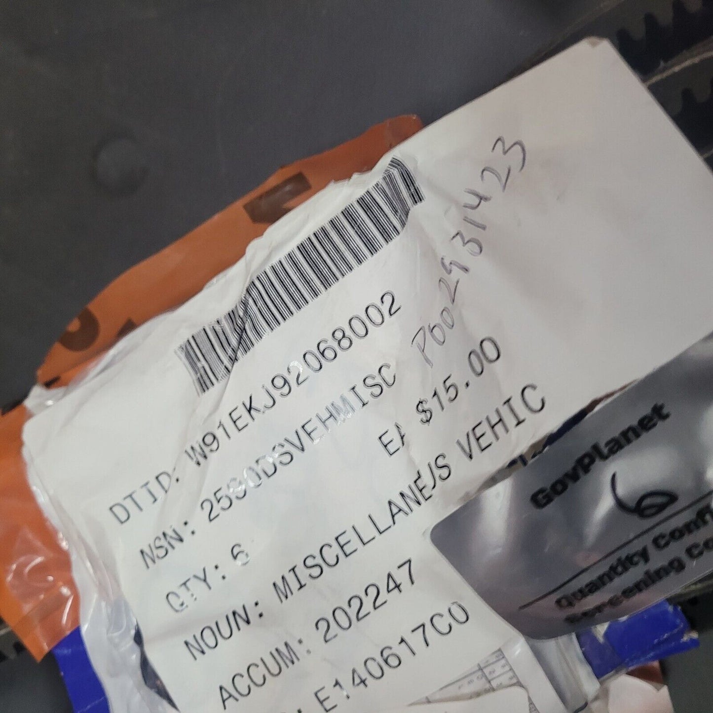 1EA VOLVO PENTA V-BELT 20797199 FOR TAD721, TAD722, TAD520 & TAD720 ENGINES