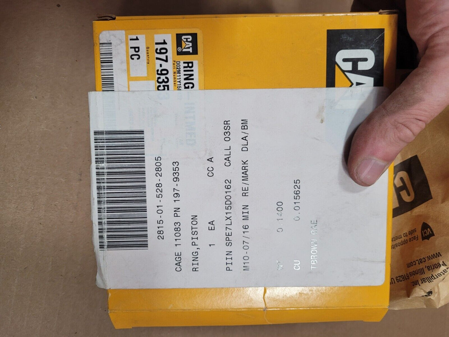 CAT OEM RING PISTON 197-9353 1979353 2815-01-528-2805 23KP180
