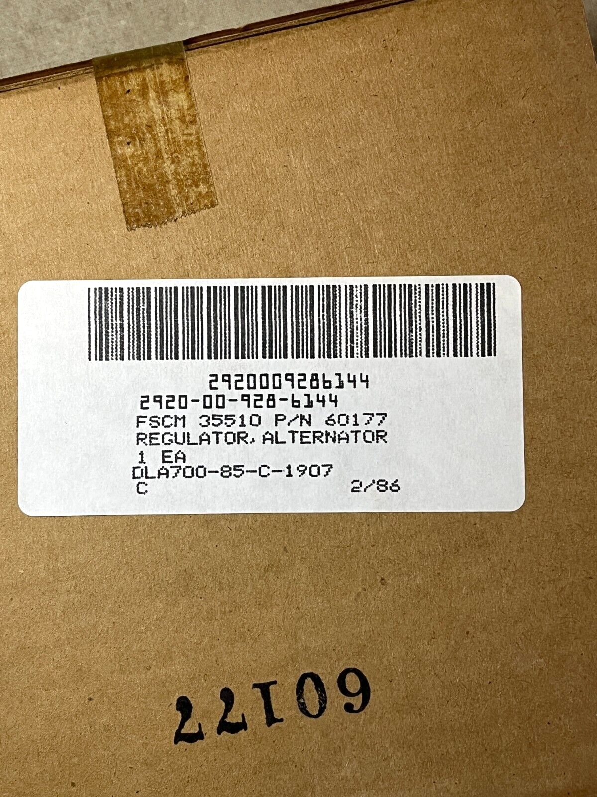 M561 GAMA GOAT ALTERNATOR REGULATOR 60177 945860 R214060177 2920-00-928-6144