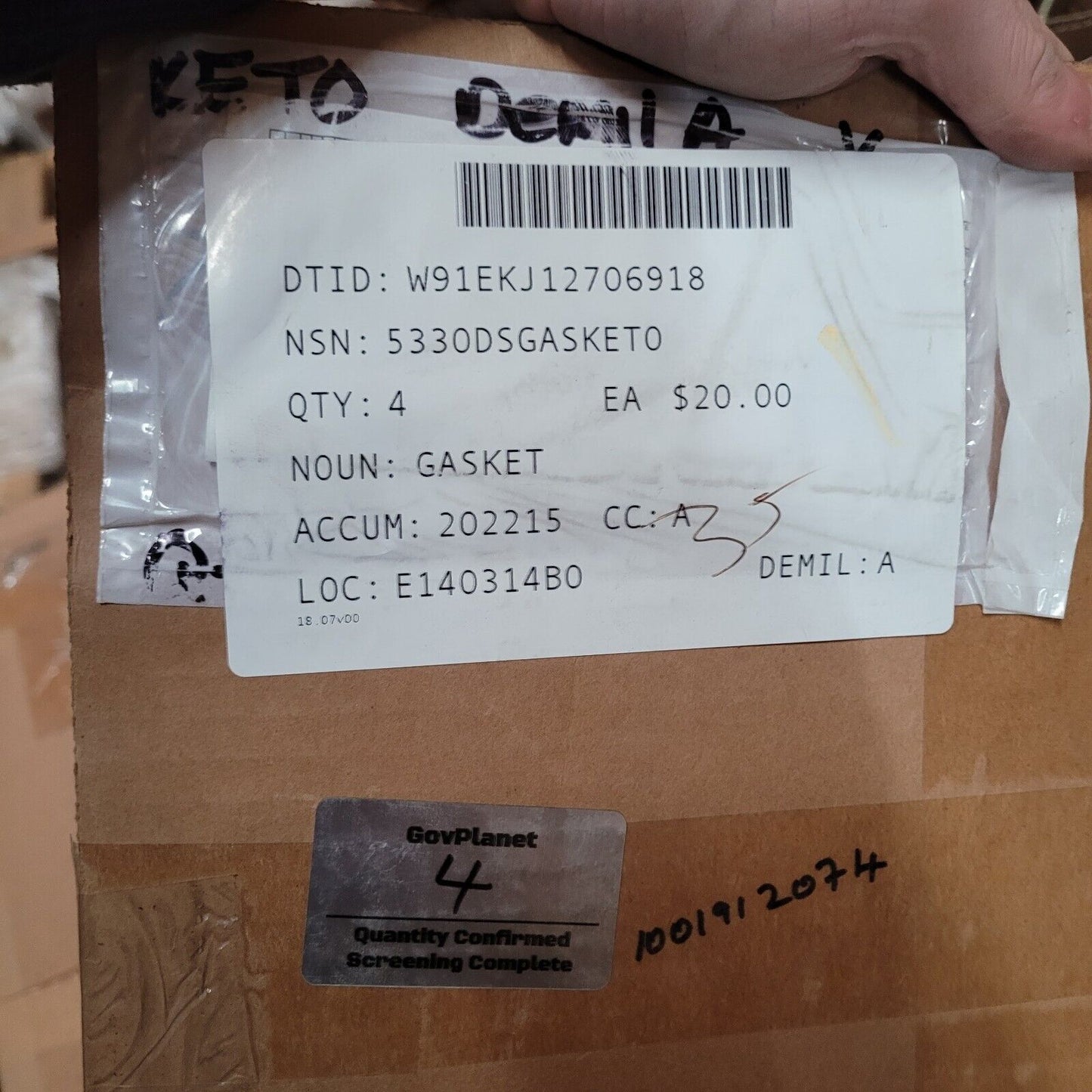 GENUINE FORD LINCOLN F2VY-7A191-A AUTOMATIC TRANSMISSION PAN GASKET F2VY7A191A