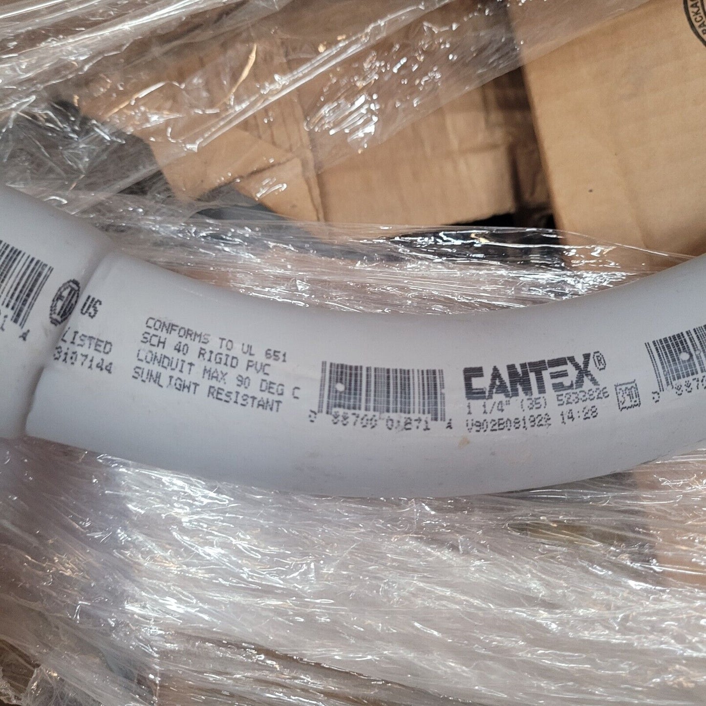 Cantex 1-1/4 in. 90-degree Bell End Elbow 5233826 5233826U LOT OF 25