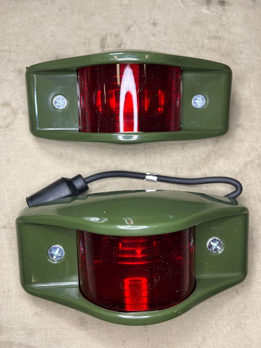 (2) M999 HMMWV HEMTT 12338610-2 24V REAR CLEARANCE MARKER LIGHT 6220-00-726-1916