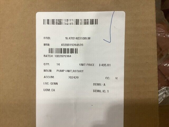 NEW MRAP -M-ATV EATON 26211-LAD HYDRAULIC GEAR ROTARY PUMP UNIT 4320-01-576-4570