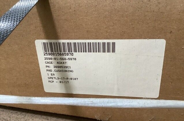 NEW MRAP MAXXPRO 3690539C1 CUSHIONING PAD INSULATOR,UPH ROOF CENTER CENTER RH