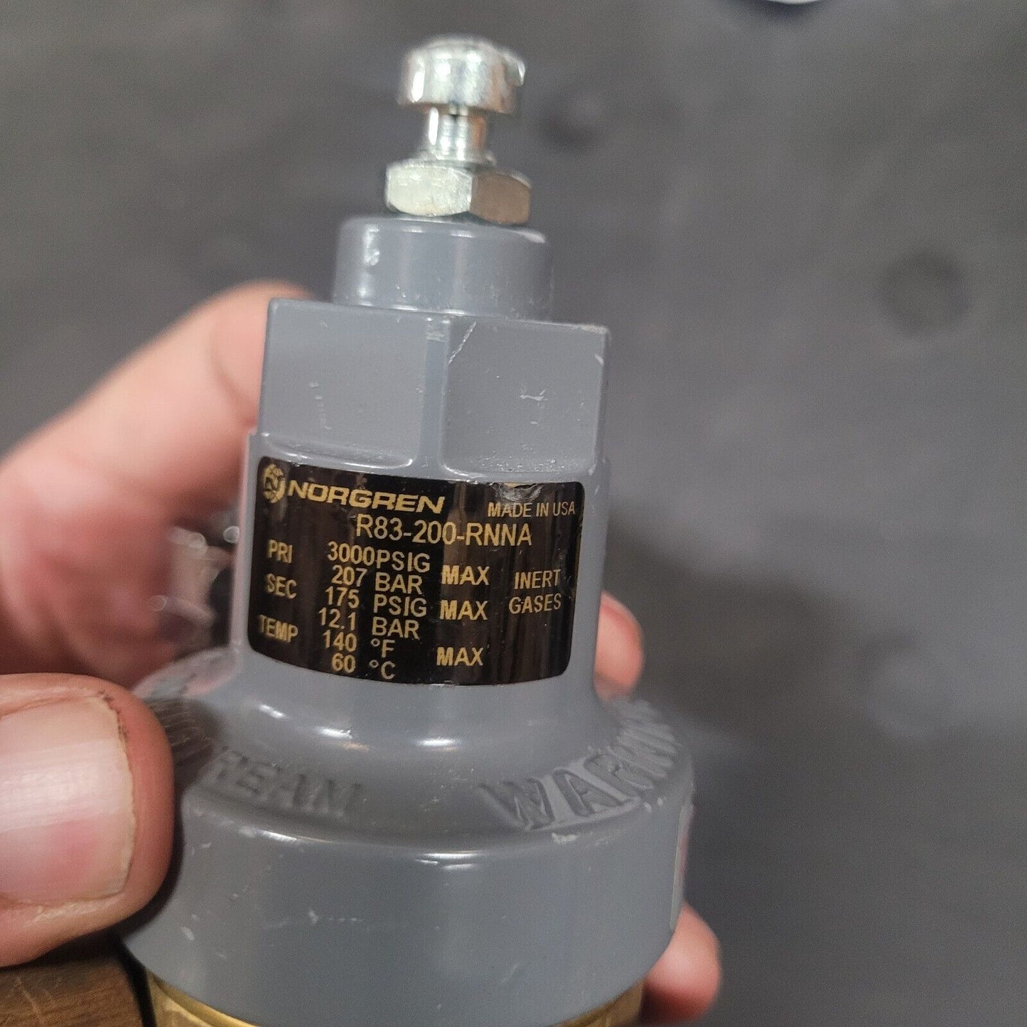 NORGREN R83–200-RNNA 1/4" GAS PRESSURE GAUGE REGULATOR 1003274-01 4820016312901