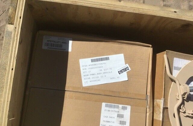 MRAP TOWER DEFENSE R0067181 PLATE SECURING SPARE WHEEL W/ASSY 2510-01-557-5820