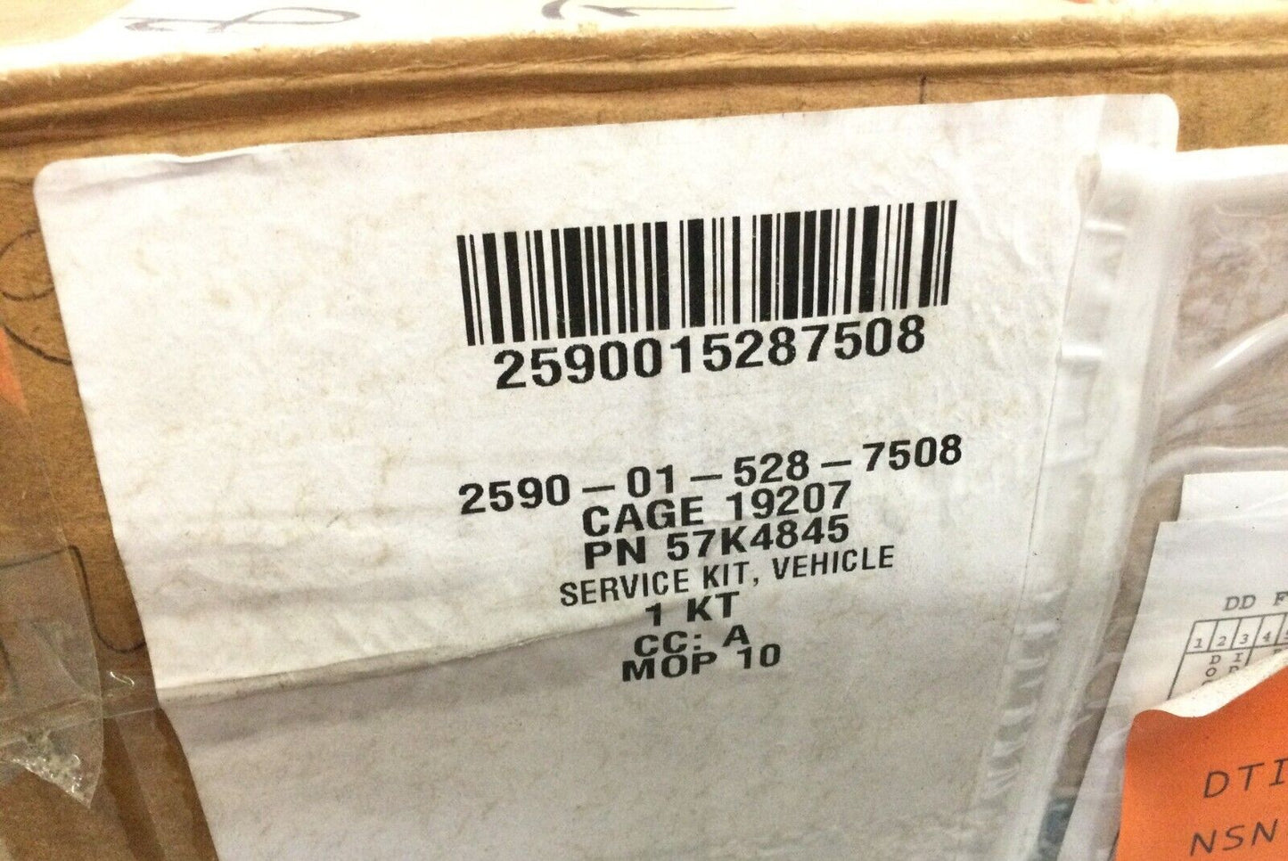 FMTV MTV 5 TON VEHICLE SERVICE KIT 57K4845 TVS50KIT 2940L0059 2590-01-528-7508