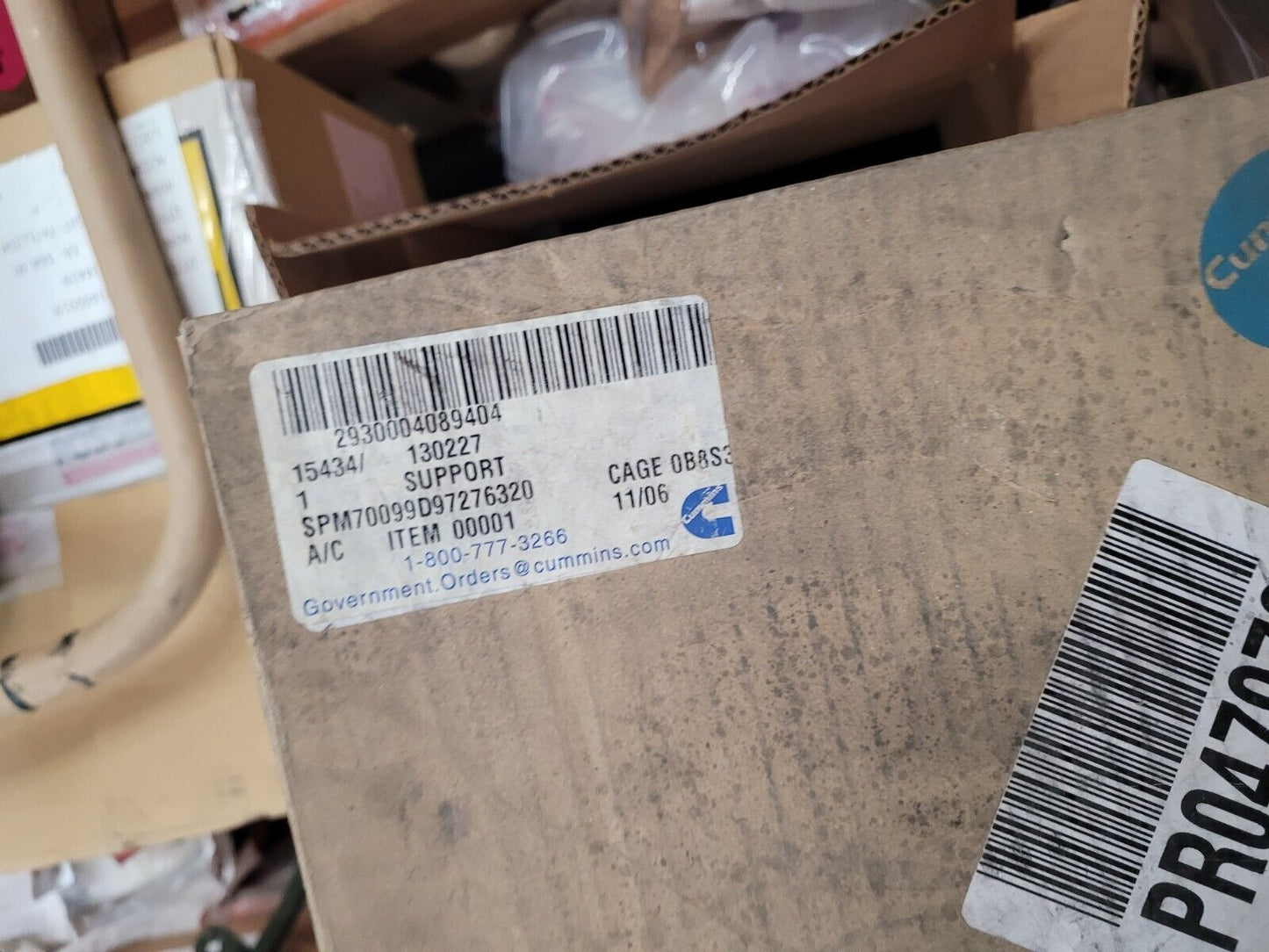 GENUINE CUMMINS 130227 WATER PUMP SUPPORT 2930-00-408-9404