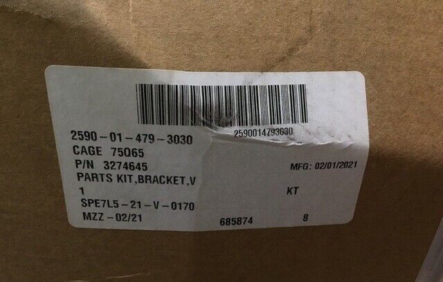 MILITARY VEHICULAR FENDER OSHKOSH 3274645 BRACKET PARTS KIT 2510-01-479-3030