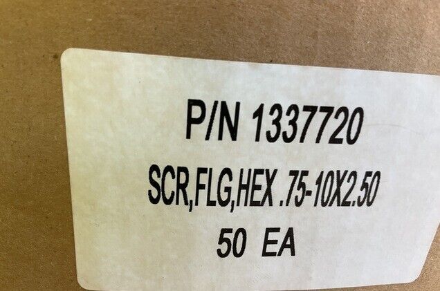 16EA HEMTT MRAP OSHKOSH 1337720 19890 HEXAGON HEAD CAP-SCREW 3/4 X 2.5”