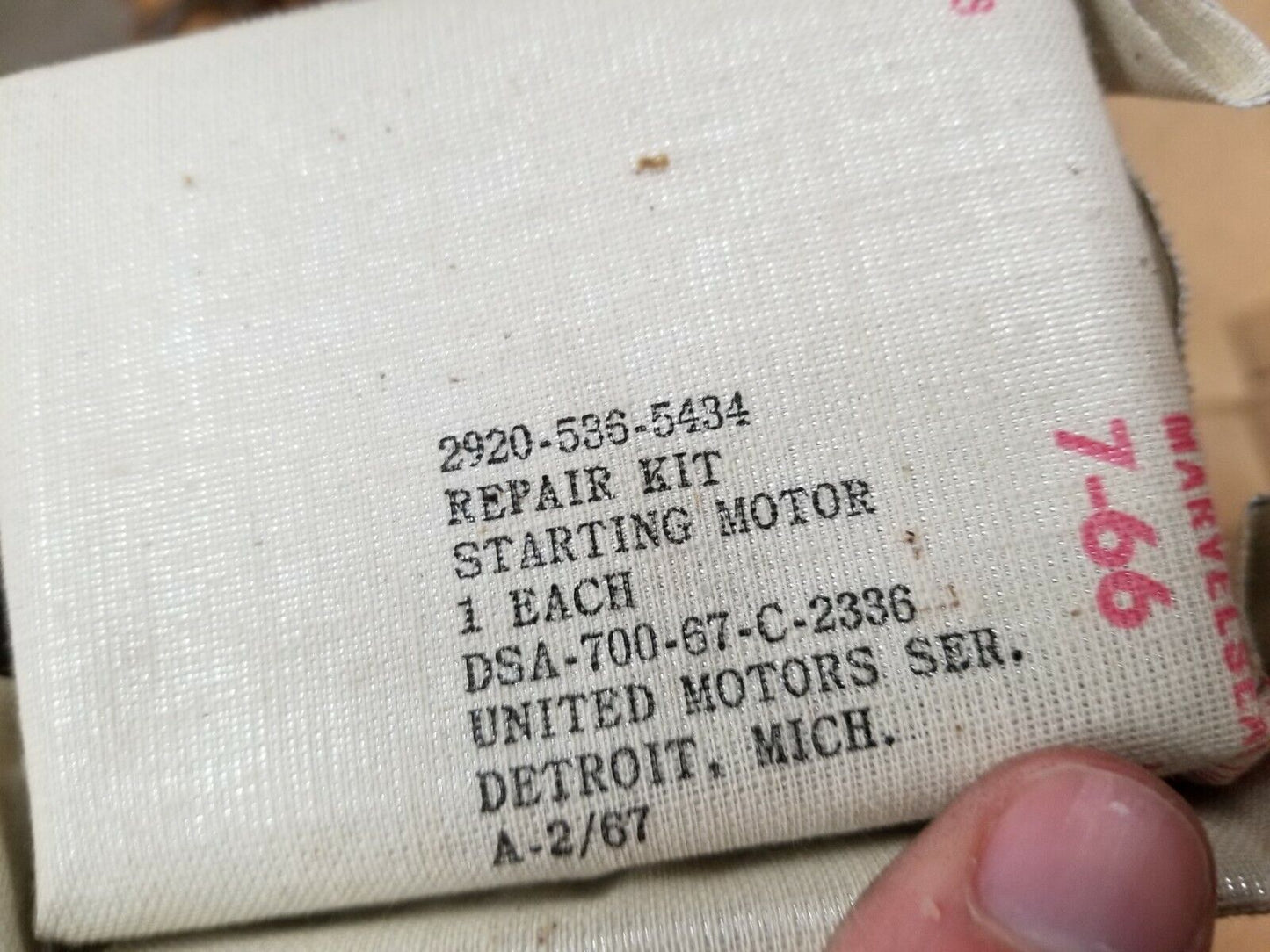 General motors repair kit 2920-00-536-5434 1939213 Military Surplus