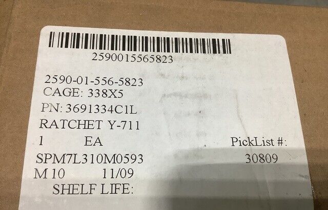 NEW WEBBING WINCH RATCHET Y-711 LOCK 3691334C1L 3691334C2 FOR MRAP MAXXPRO CAT I