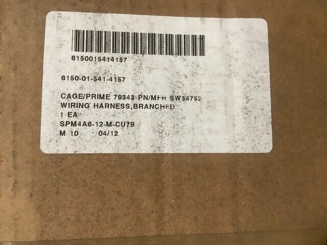 M1000 SEMITRAILER TANK SW34752-301 BRANCHED WIRING HARNESS 6150-01-541-4157