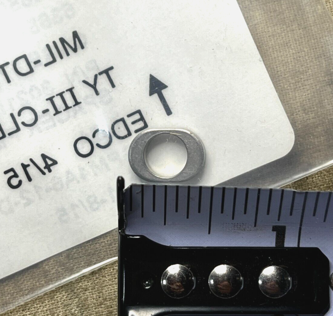 (3) GENERAL 9021M80P03 NON-CIRCULAR PLATE SPACER NSN 5365-01-220-3407