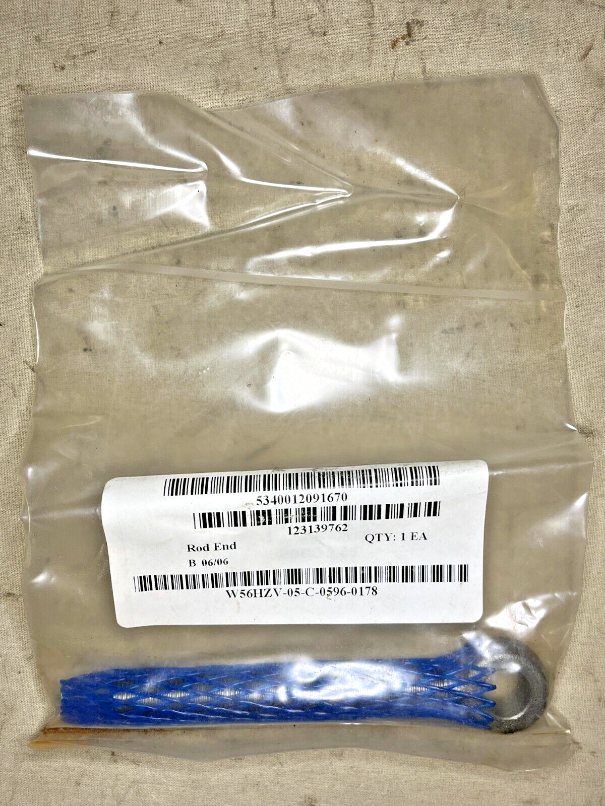 MILITARY M548 & M548A1 12313976-2 1/2" 3.75" THREADED ROD END 5340-01-209-1670