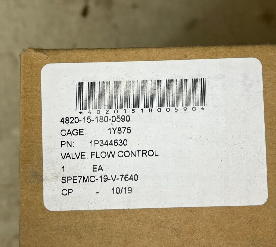 SOUTHERN AUTOMOTIVE 1P344630 FLOW CONTROL VALVE 4820-15-180-0590 S9233-DS-MMC-01