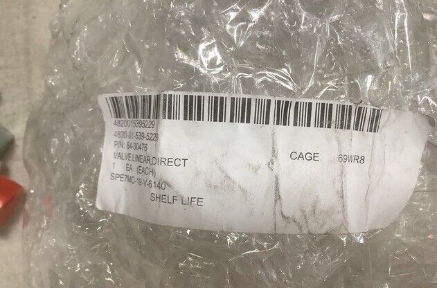 GENUINE SEPAR 1Q 06 2413 30476 ITEM 24 DIRECTIONAL LINEAR VALVE 4820-01-539-5229