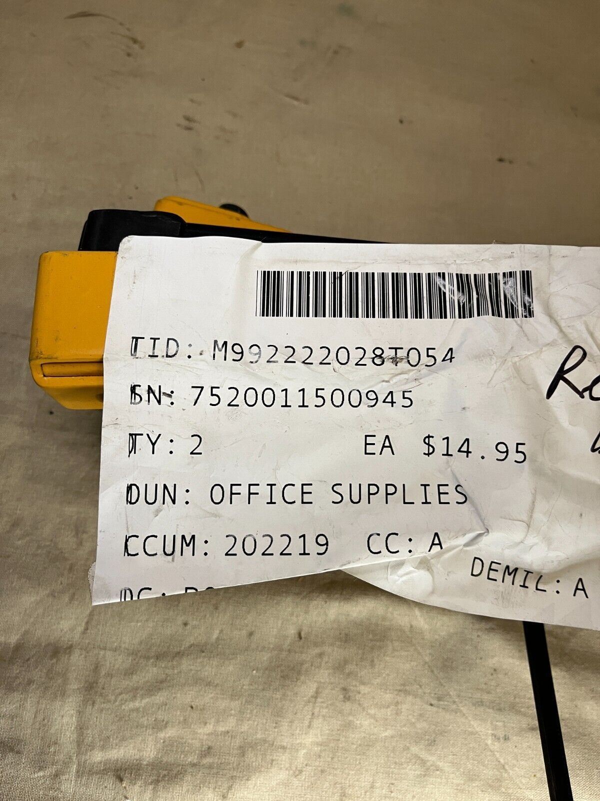 NEW BOSTITCH B8RC STAPLER PAPER FASTENING OFFICE H1-B8RC 7520-01-150-0945