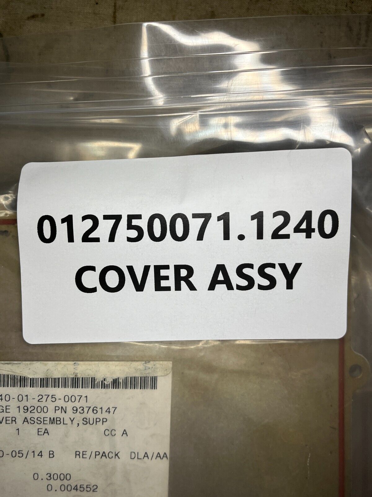 USGI MILITARY SUPPORT HOUSING COVER ASSEMBLY 9376147 1240-01-275-0071 NOS