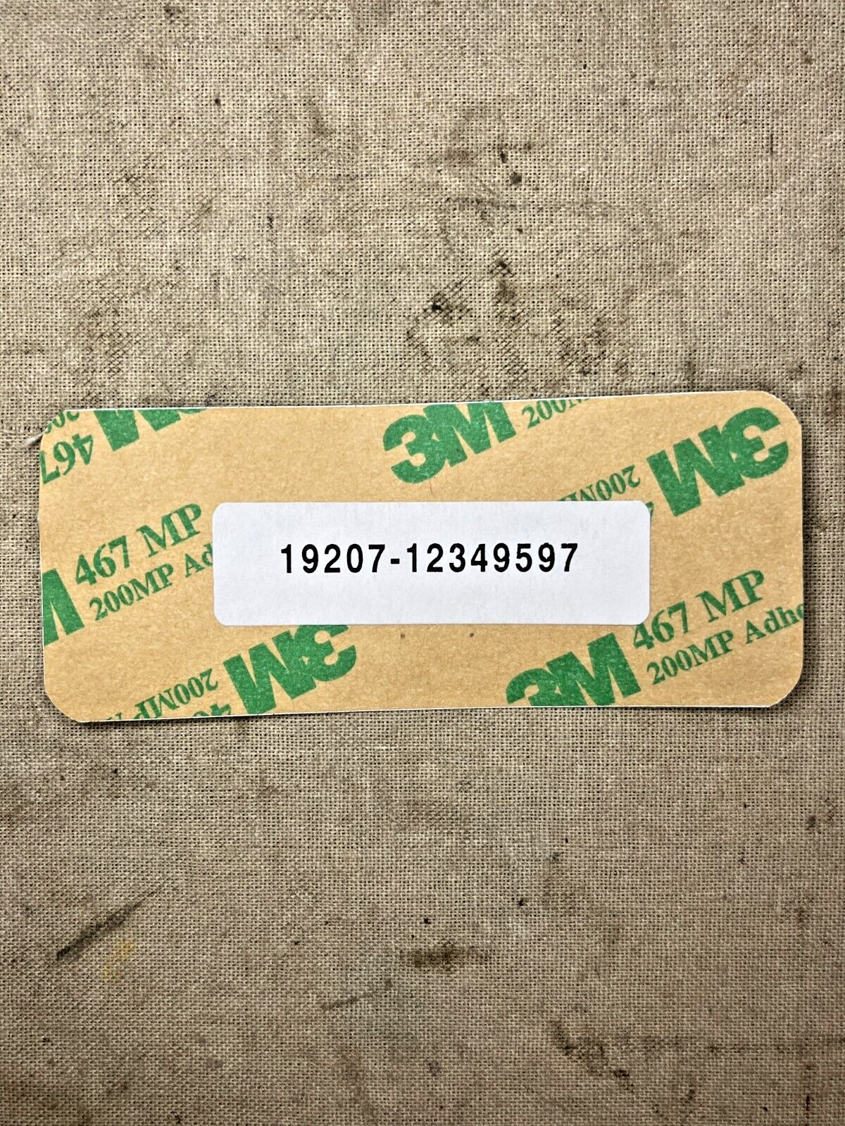 MILITARY M548, M548A1 6 TON 3M 12349597 IDENTIFICATION MARKER 7690-01-232-8120