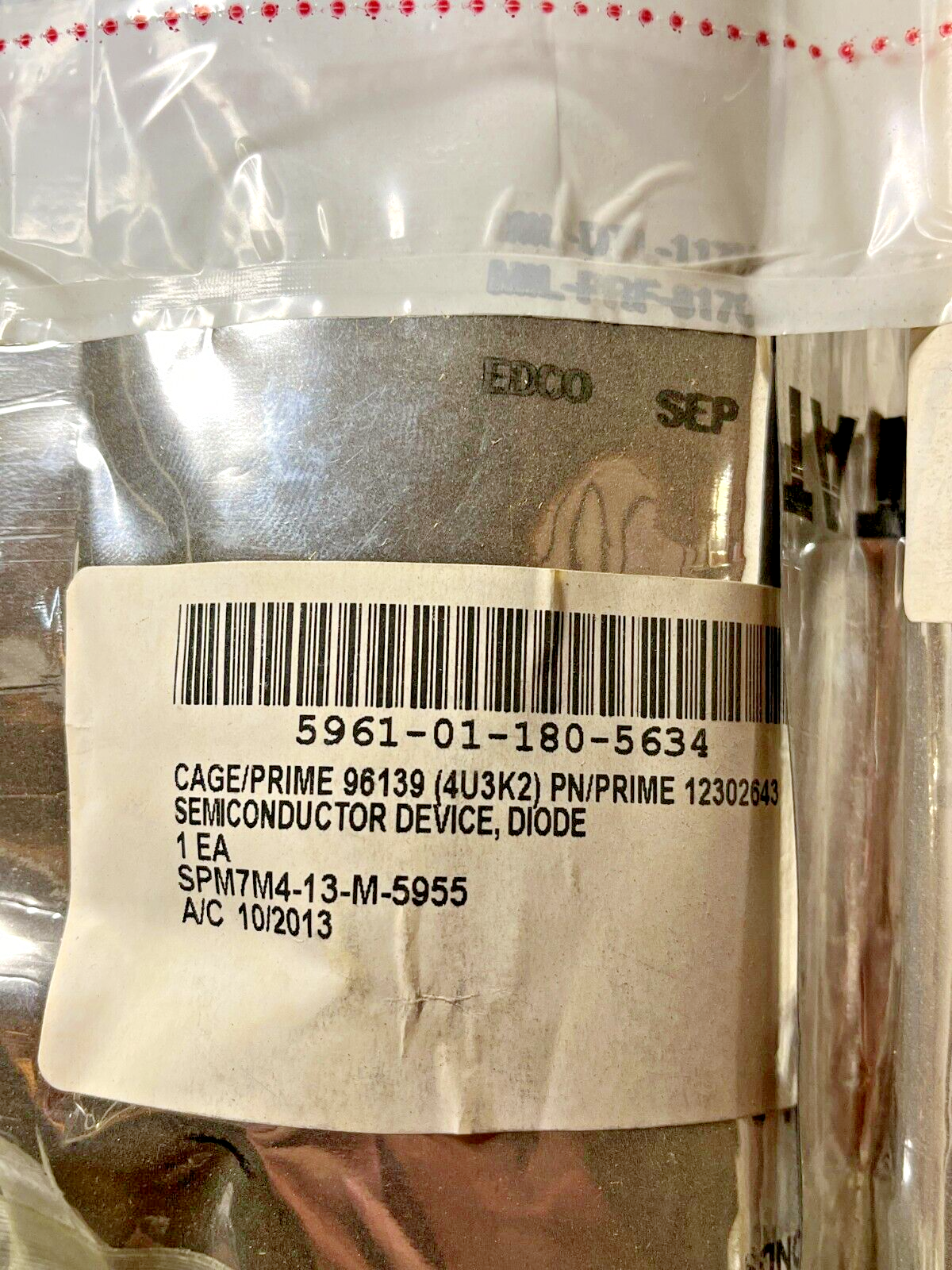 HMMWV HUMMER M998 HORN DIODE COUPLING 12302643, JAN1N5645A 5961-01-180-5634 NOS