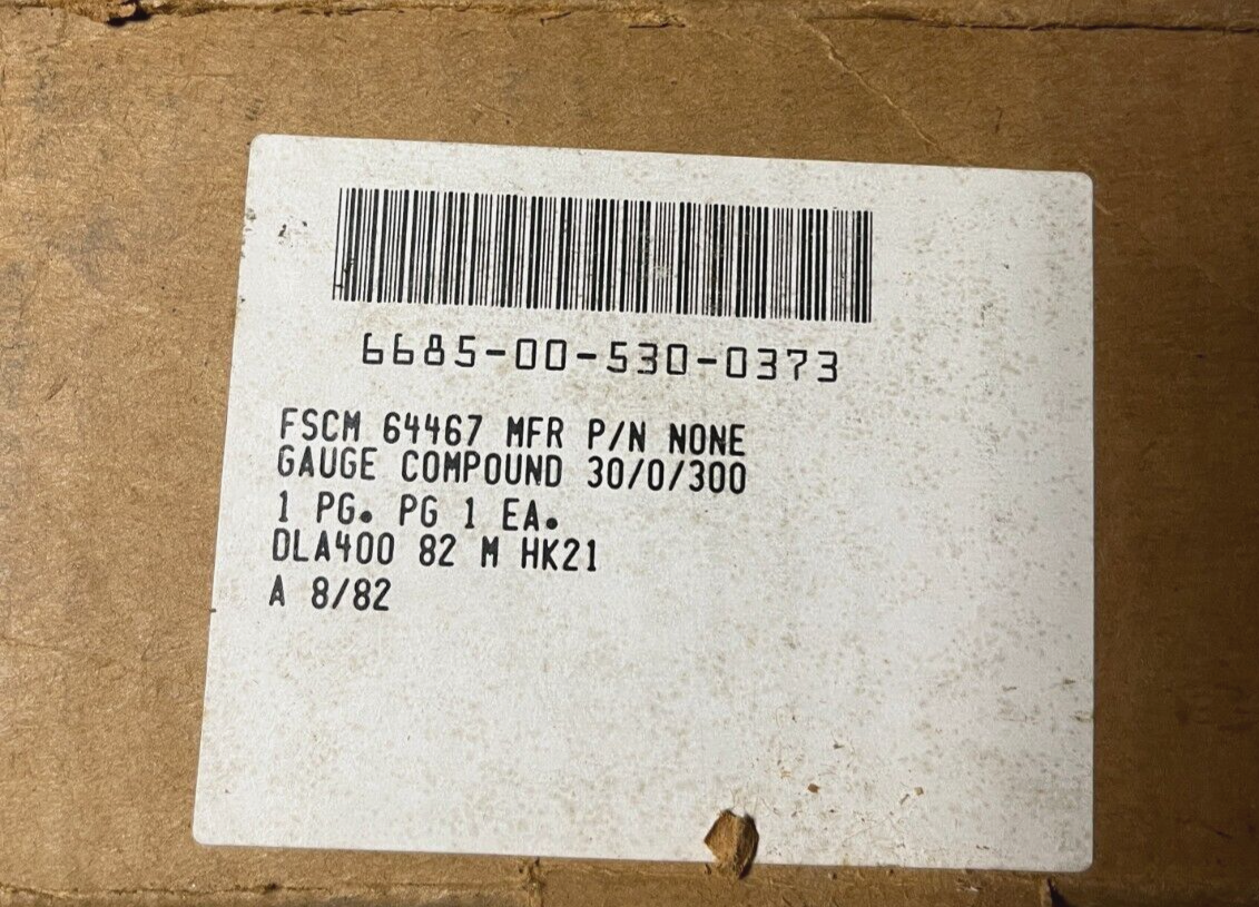 COMPOUND PRESSURE-VACUUM GAUGE NA14-PCG4-LWCX 5IN-HG/5LB 6685-00-530-0373 NOS